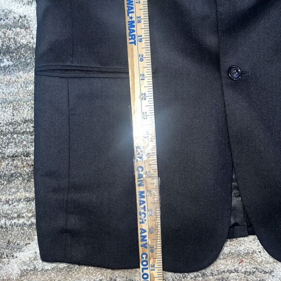 Jos A. Bank Cashmere Wool Blazer Mens 40R Black Sport Coat Suit Jacket - Picture 16 of 16